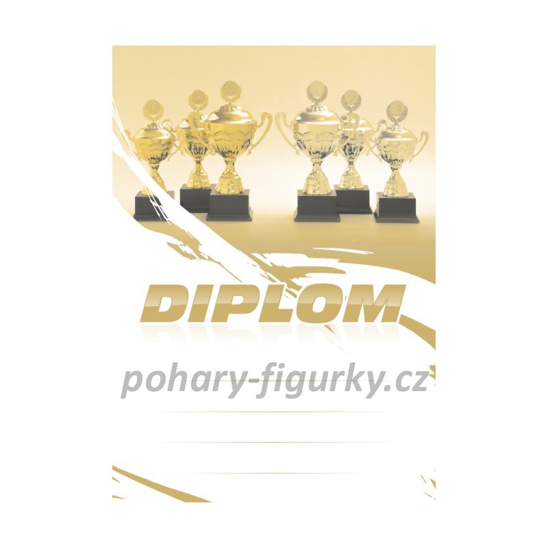 Diplom univerzální s pohárem 6691