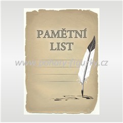 Pamětní list 6708
