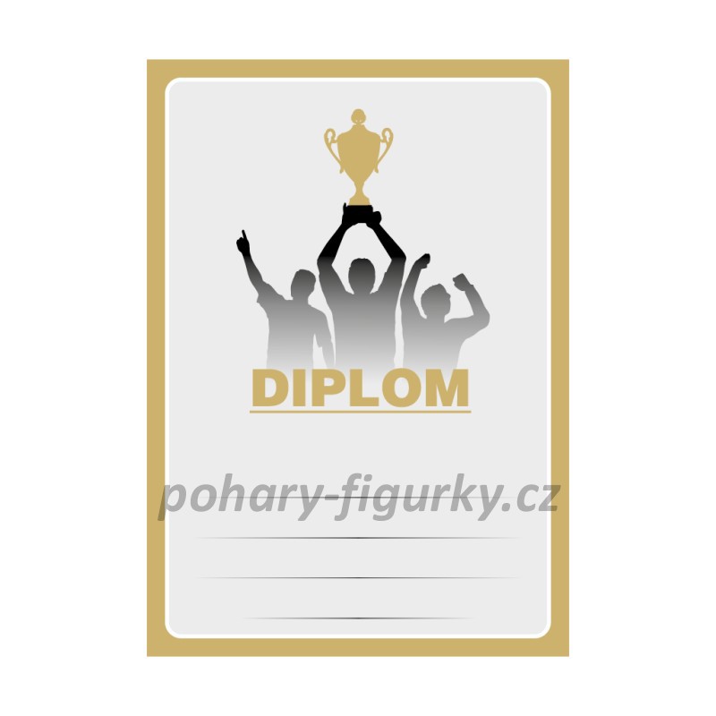 Diplom univerzální s pohárem 6694