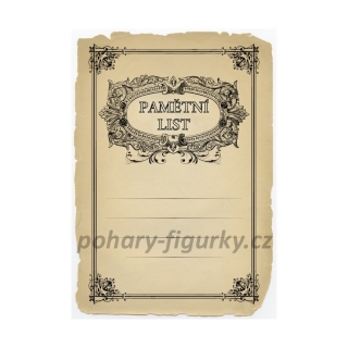 Pamětní list 6705