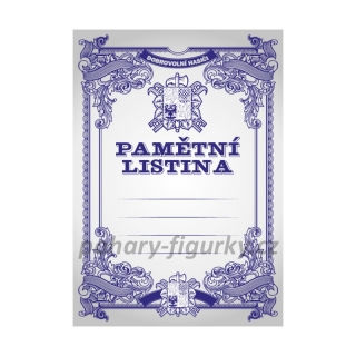 Pamětní listina dobrovolní hasiči 6706