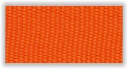 Stuha na medaile s karabinkou - oranžová